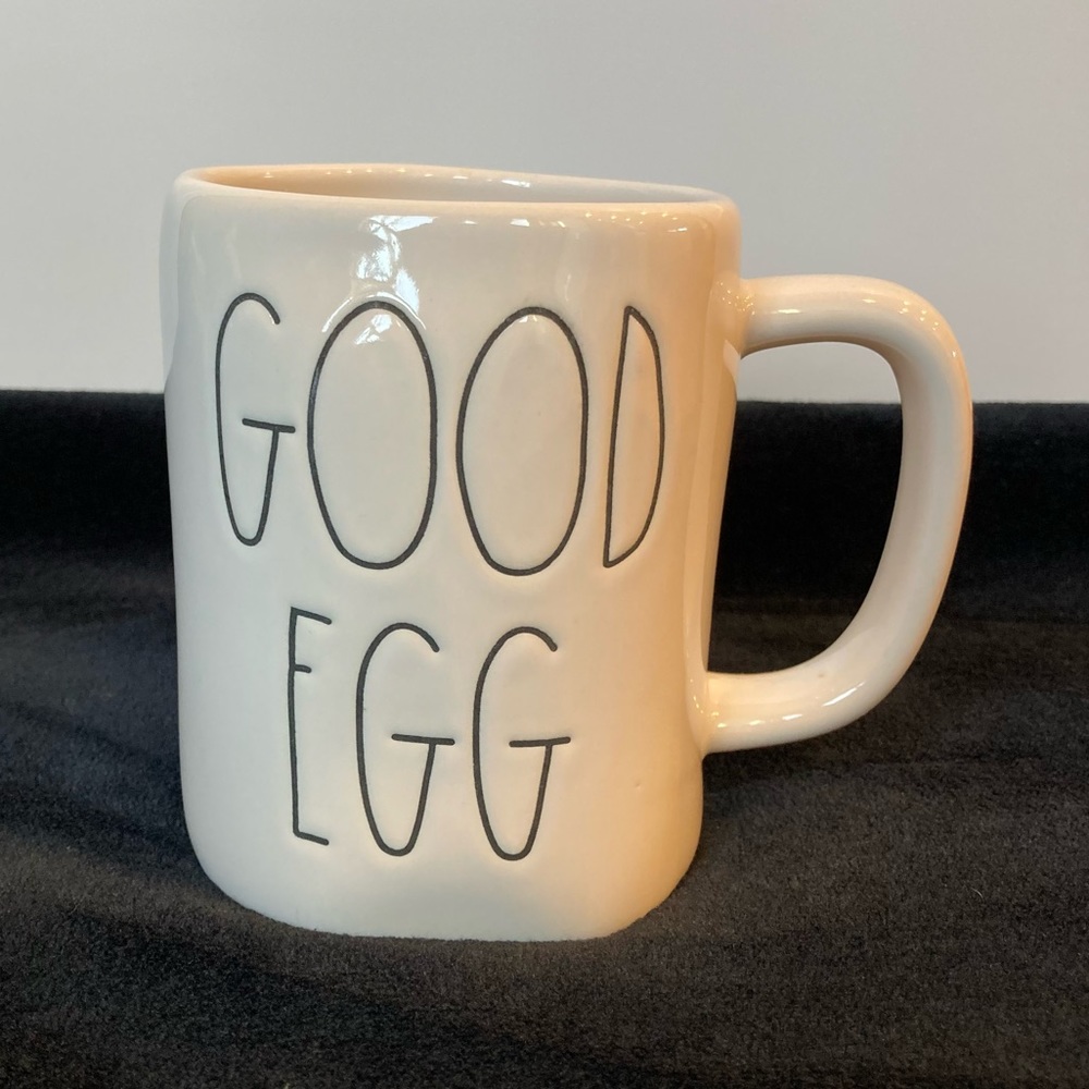 Rae Dunn White Reversible ‘Good Egg’ & ‘Bad Egg’ Mug!